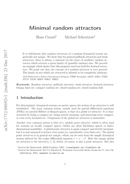 Minimal Random Attractors