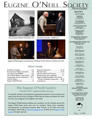 Spring 2015 Issue of the Foundation’S Newsletter