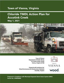 Chloride TMDL Action Plan for Accotink Creek May 1, 2021