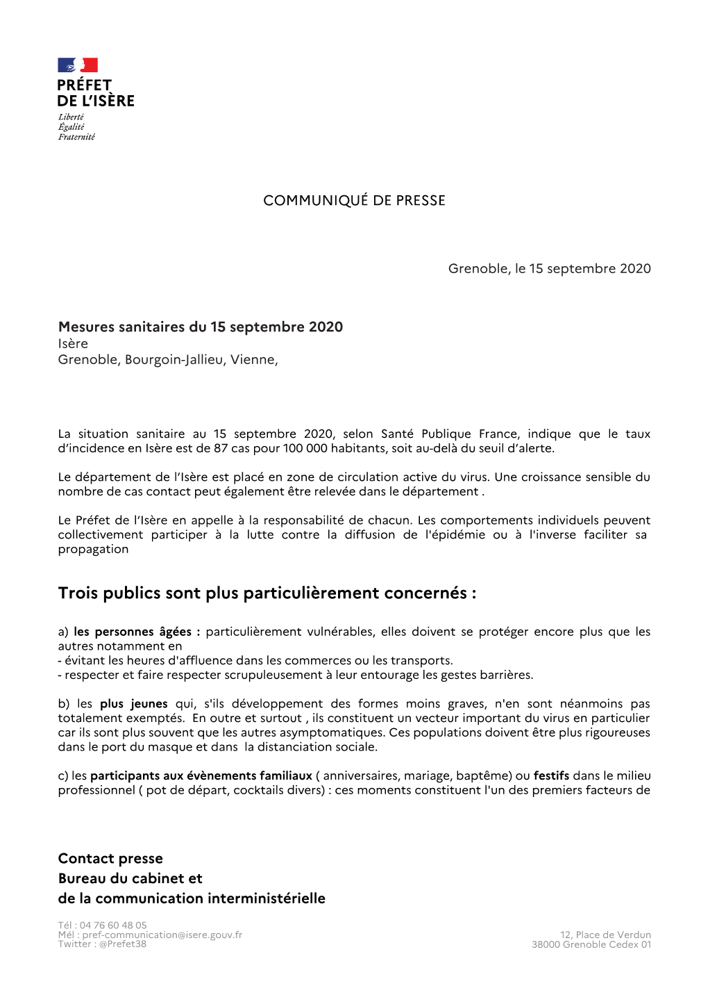 2020.09.15 Mesures Sanitaires Départementales