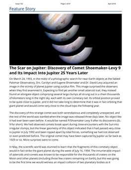 Discovery of Comet Shoemaker-Levy 9 and Its Impact Into Jupiter 25