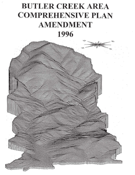 Butler Creek Area Comprehensive Plan Amendment 1996