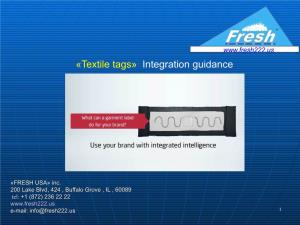 Textile Tags» Integration Guidance