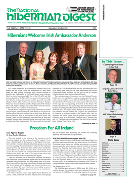 Hibernians Welcome Irish Ambassador Anderson Freedom for All Ireland