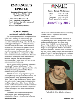 June/July 2017 Website - Emmanuelgrafton.Org