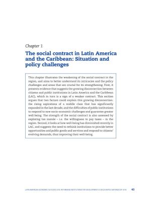 The Social Contract in Latin America and the Caribbean: Situation and Policy Challenges