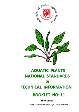Aquatic Plants National Standards & Technical