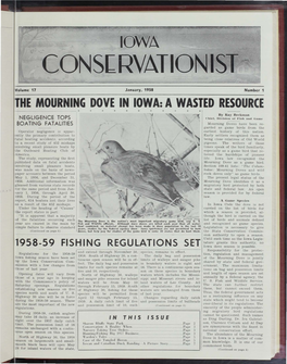Lhe MOURNING DOVE in IOWA: a WASTED RESOURCE