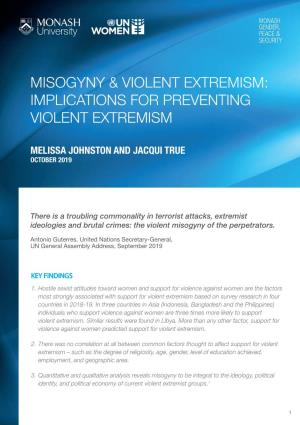 Misogyny & Violent Extremism