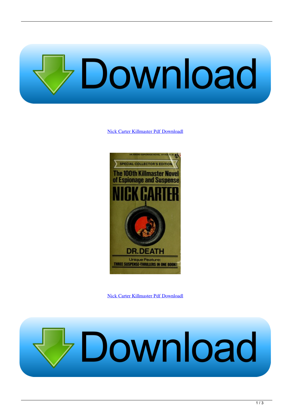Nick Carter Killmaster Pdf Downloadl