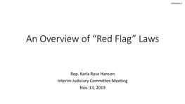 Red Flag” Laws