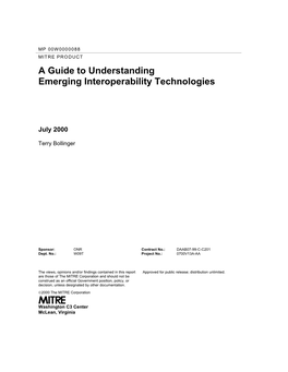 A Guide to Understanding Emerging Interoperability Technologies
