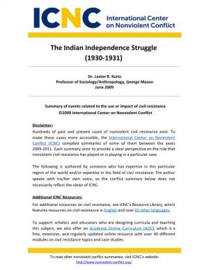 The Indian Independence Struggle (1930-1931) I 2