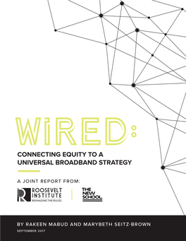 Connecting Equity to a Universal Broadband Strategy