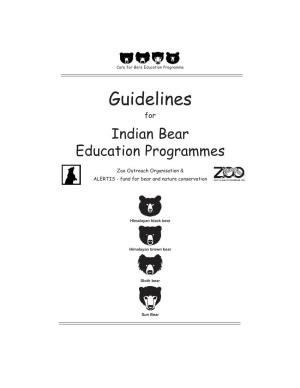 Guidelines for Indian Bear Education Programmes