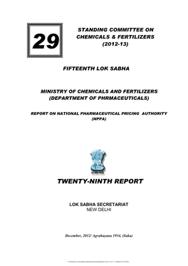 Twenty-Ninth Report