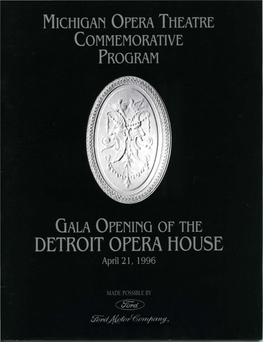 Copyright 2010, Michigan Opera Theatre Copyright 2010, Michigan Opera Theatre Copyright 2010, Michigan Opera Theatre the WHITE HOUSE