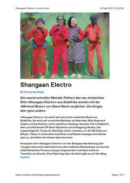 Shangaan Electro | Norient.Com 25 Sep 2021 12:53:55