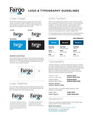 Logo Usage Color System Typography