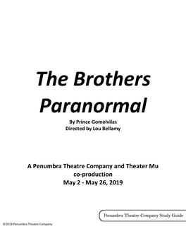 A Penumbra Theatre Company and Theater Mu Co-Production May 2 - May 26, 2019