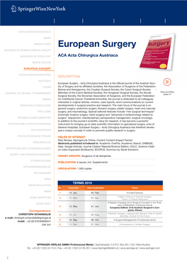 European Surgery ARCHIVES of WOMEN‘S MENTAL HEALTH