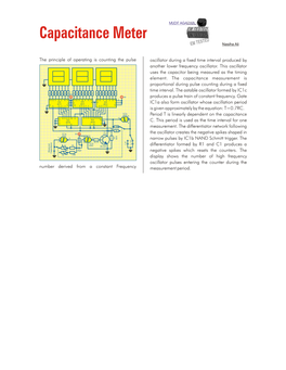 Capacitance Meter MUDIT AGARWAL