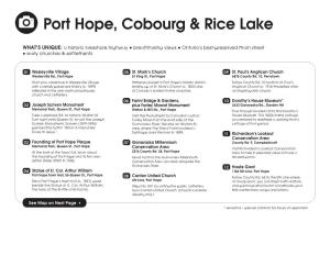 Port Hope, Cobourg & Rice Lake