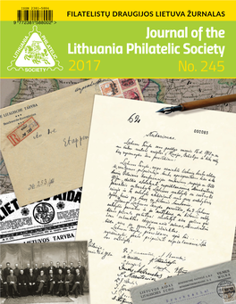 Journal of the Lithuania Philatelic Society No. 245 2017