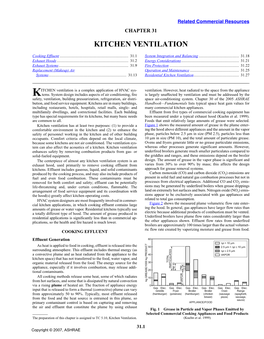A31 SI: Kitchen Ventilation