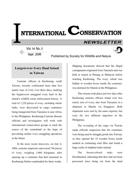 International Conservation