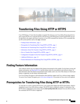Transferring Files Using HTTP Or HTTPS