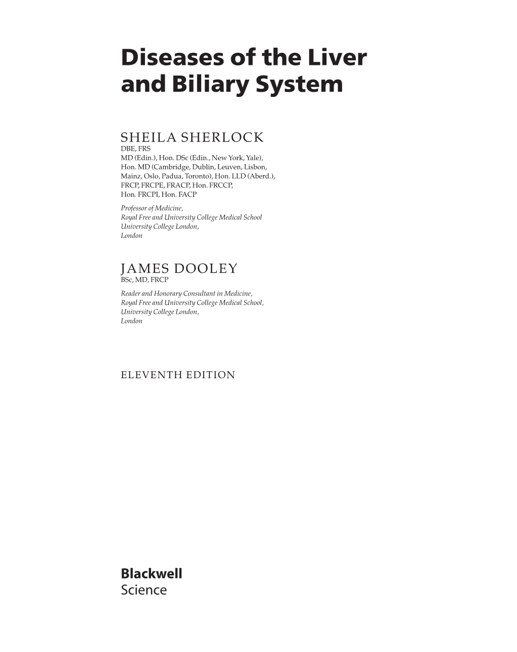 Diseases of the Liver and Biliary System