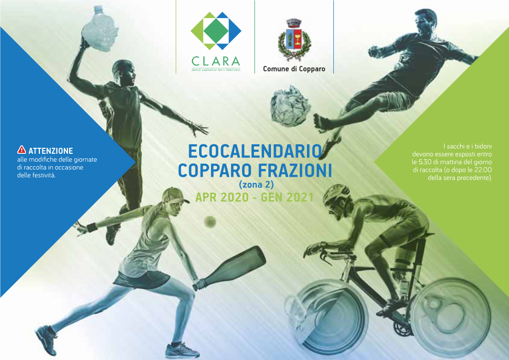 Ecocalendario Copparo Frazioni