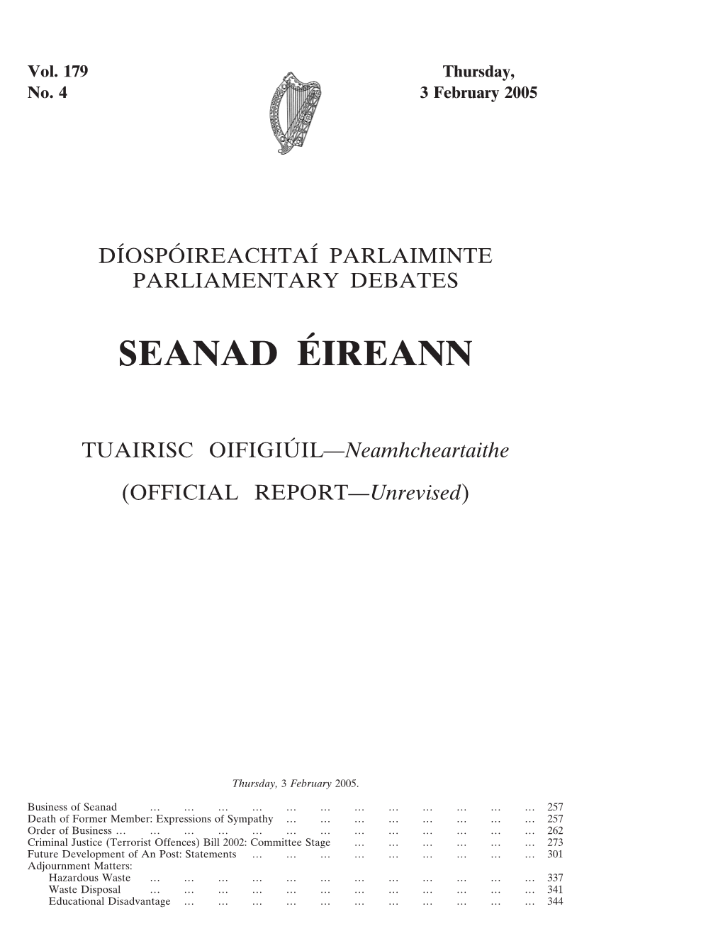 Seanad E´Ireann