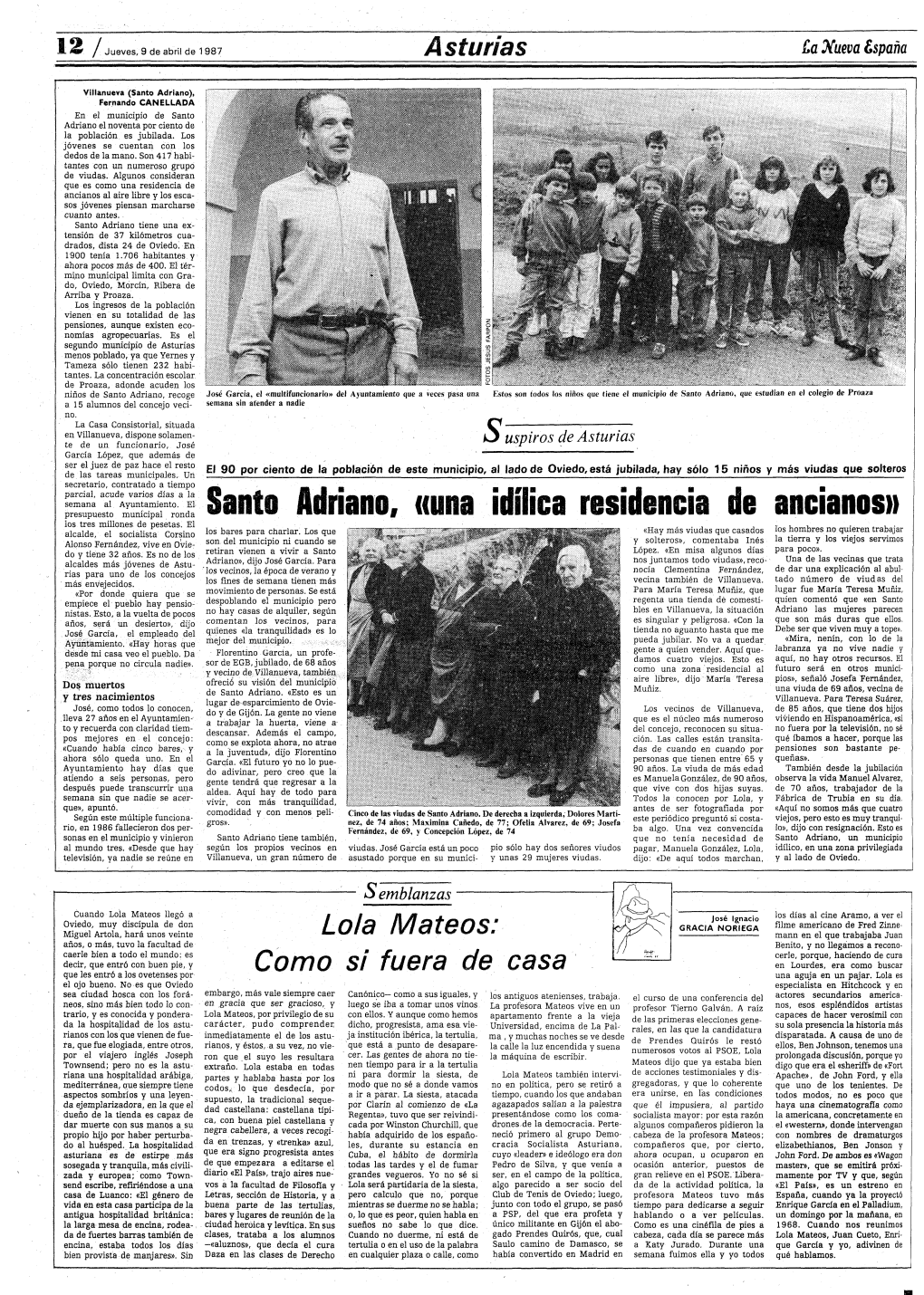Santo Adriano, «Una Idílica Residencia De Ancianos» Los Tres Millones De Pesetas
