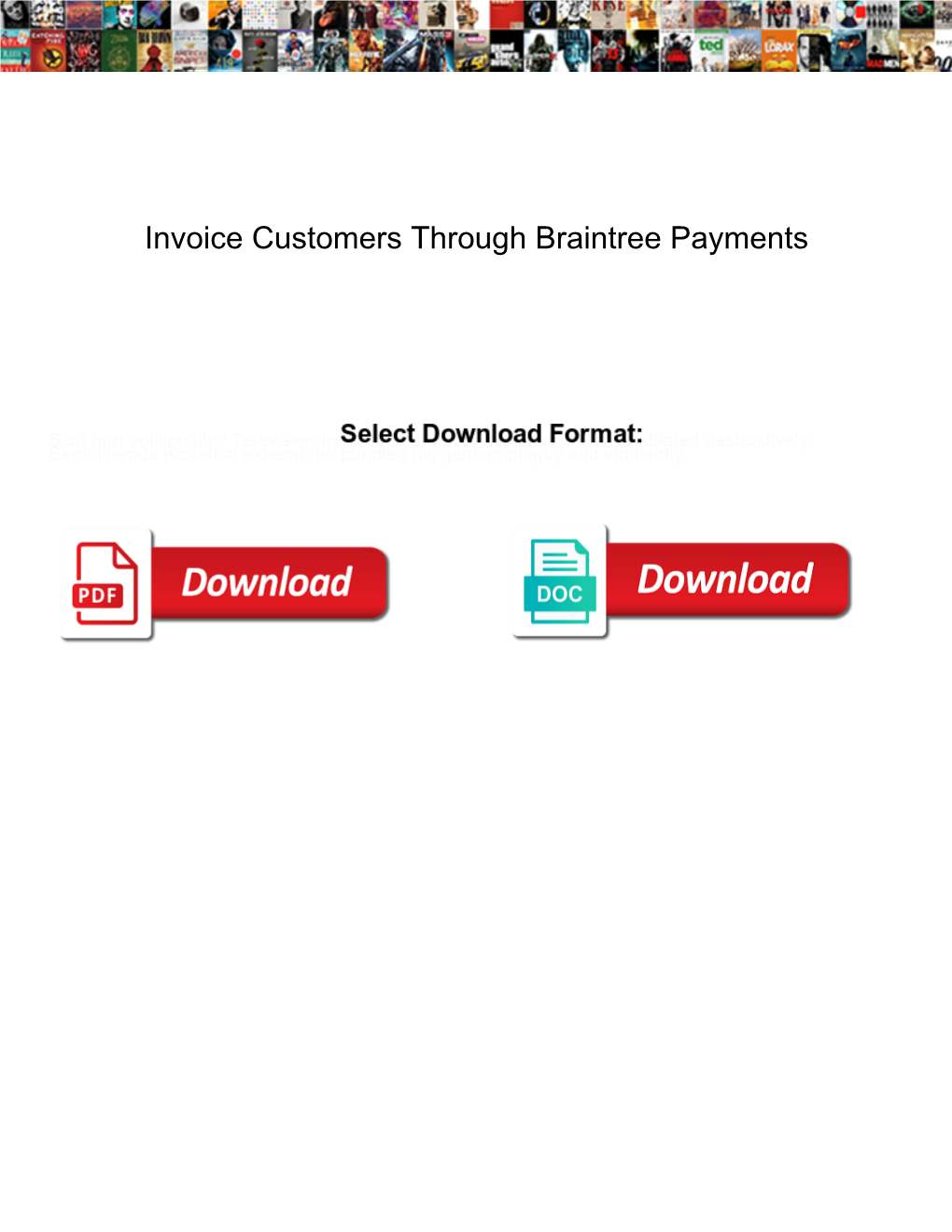 Invoice Customers Through Braintree Payments