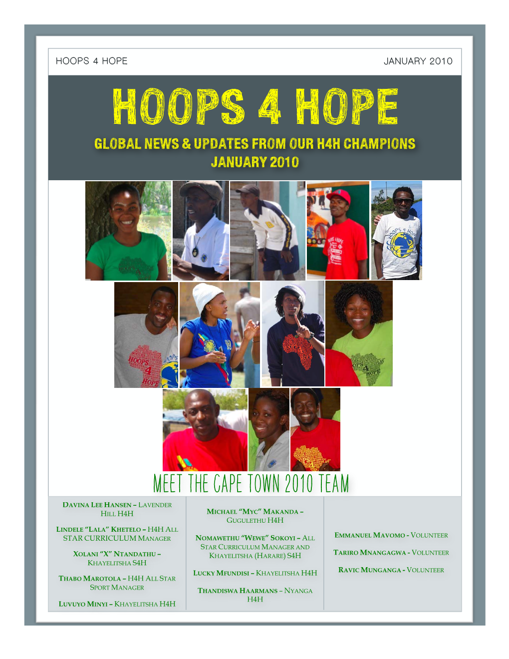 Hoops 4 Hope January 2010