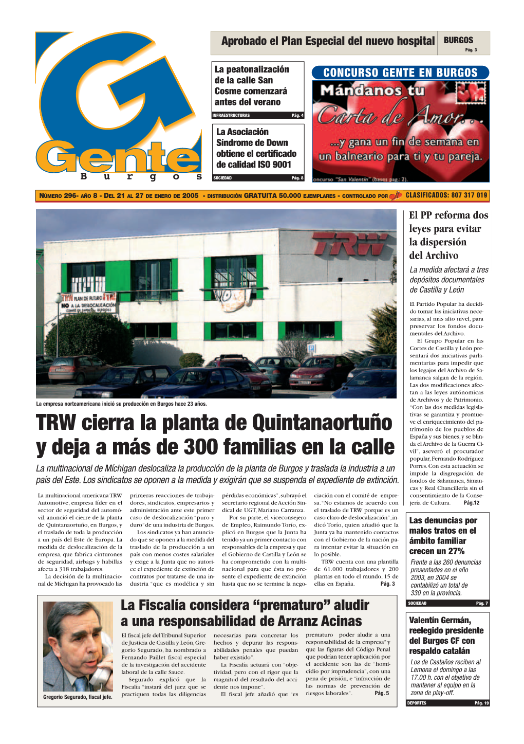 TRW Cierra La Planta De Quintanaortuño Y Deja a Más De 300 Familias En La Calle