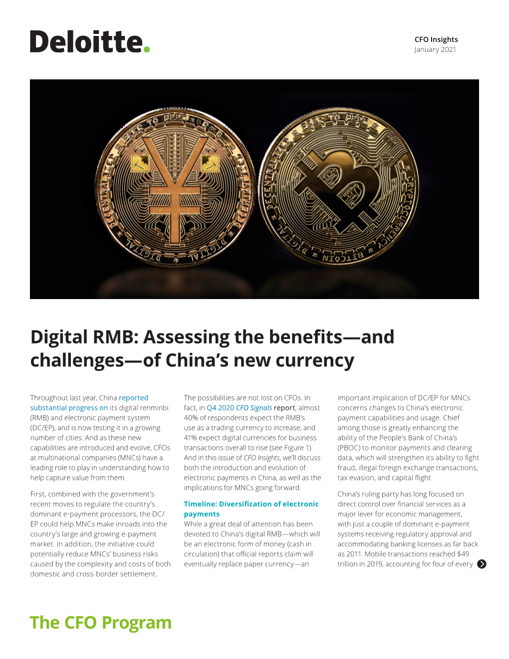 Digital RMB: Assessing the Benefits—And Challenges—Of China's New