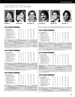 History of the Wcha