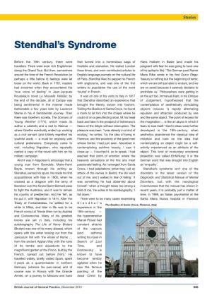 Stendhal's Syndrome