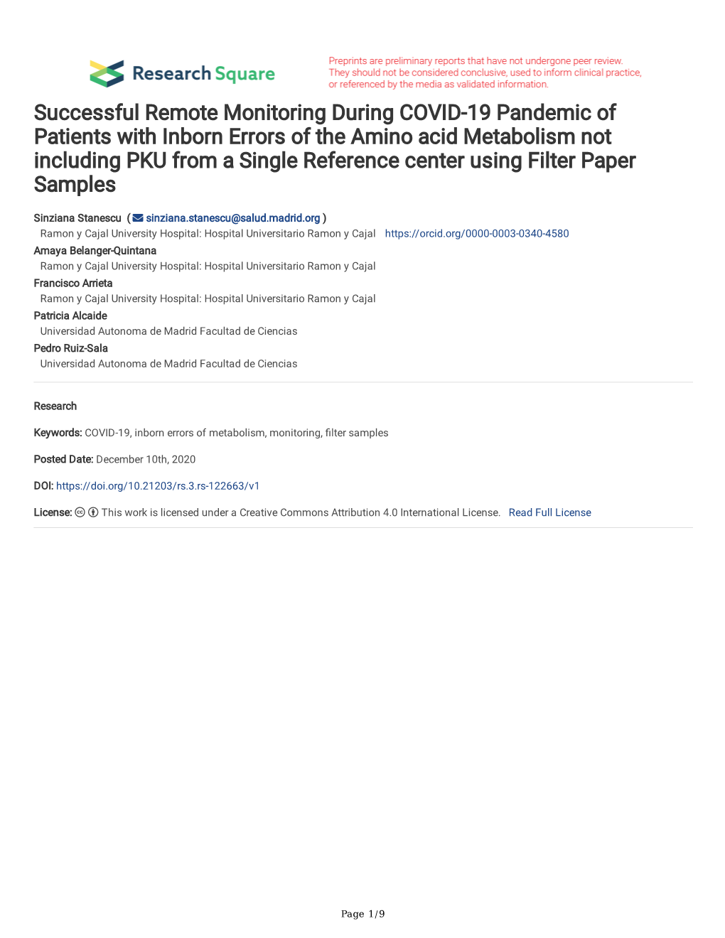 Successful Remote Monitoring During COVID-19 Pandemic of Patients