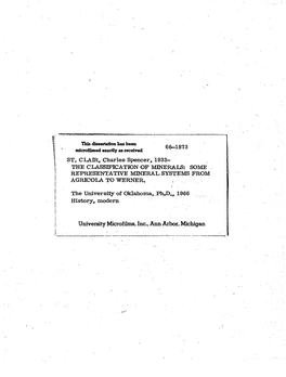 University Microfilms, Inc., Ann Arbor, Michigan Copyright By