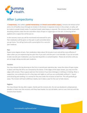 After Lumpectomy