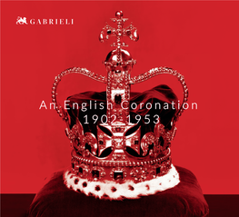 An English Coronation 1902-1953 an English Coronation 1902-1953