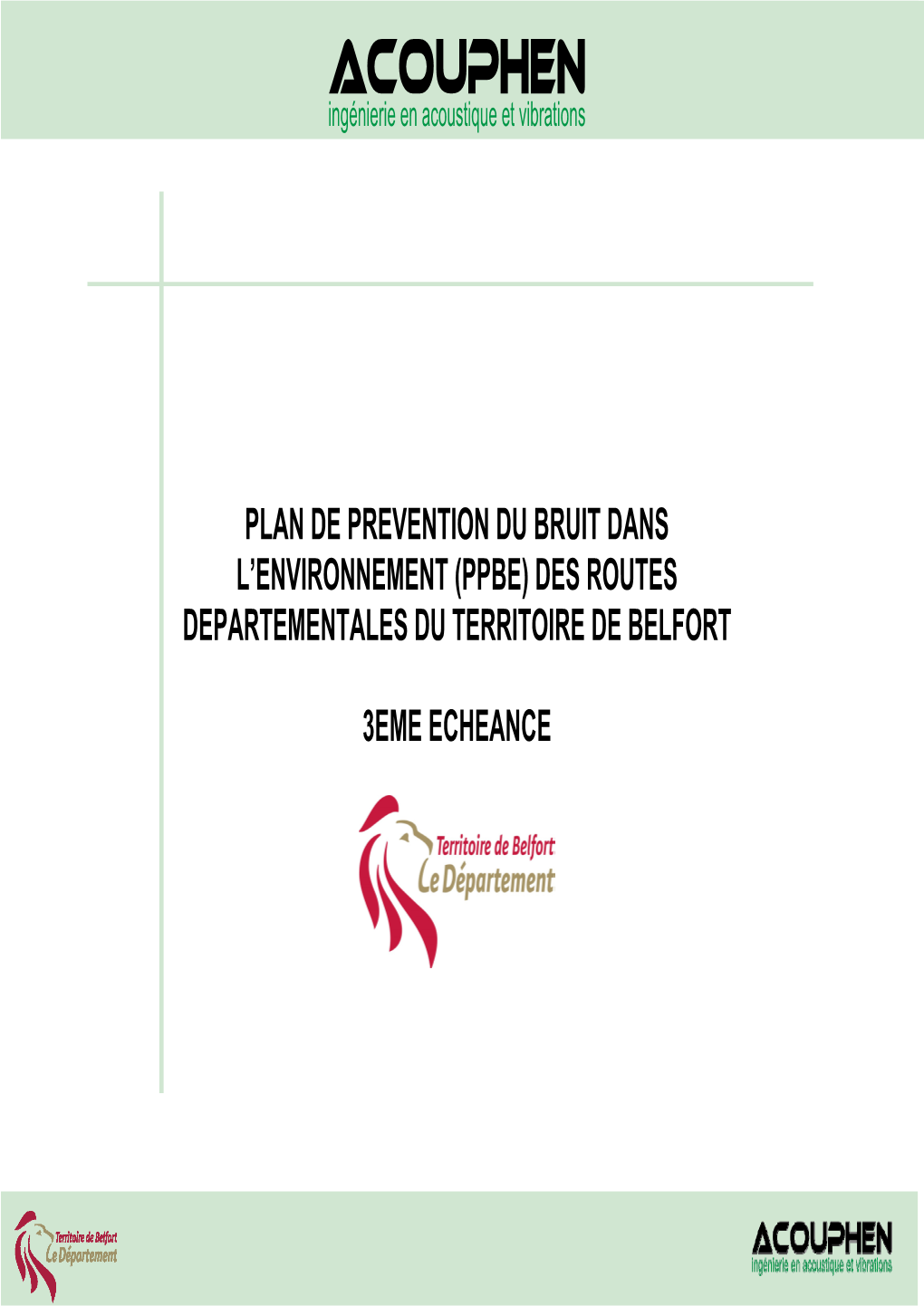 Plan De Prevention Du Bruit Dans L'environnement (Ppbe