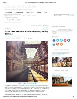 Inside the Chashama Studios at Brooklyn Army Terminal | Untapped Cities