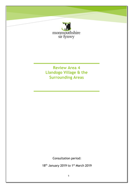 Review Area 4 Llandogo Village & The