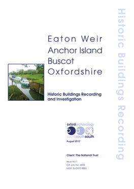 Eaton Weir Anchor Island Buscot Oxfordshire