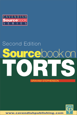 Sourcebook on Torts, Second Edition